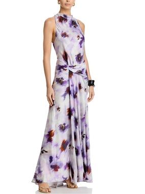 A.L.C. Skylar Gown Lilac Multicolor Maxi Dress Sleeveless Formal NWT